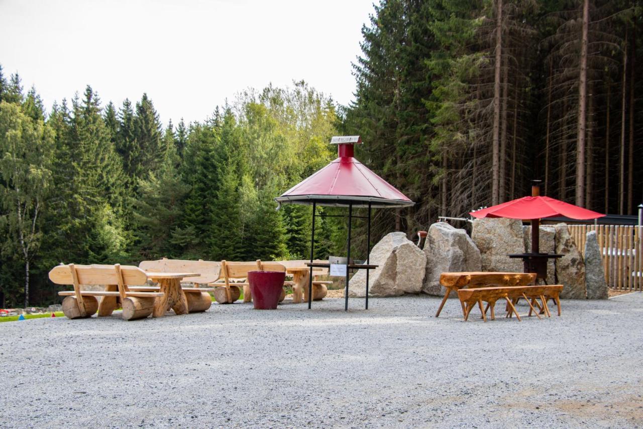 Erzgebirgsidyll Breitenbrunn - Waldhaus Neuer Anbau Buitenkant foto