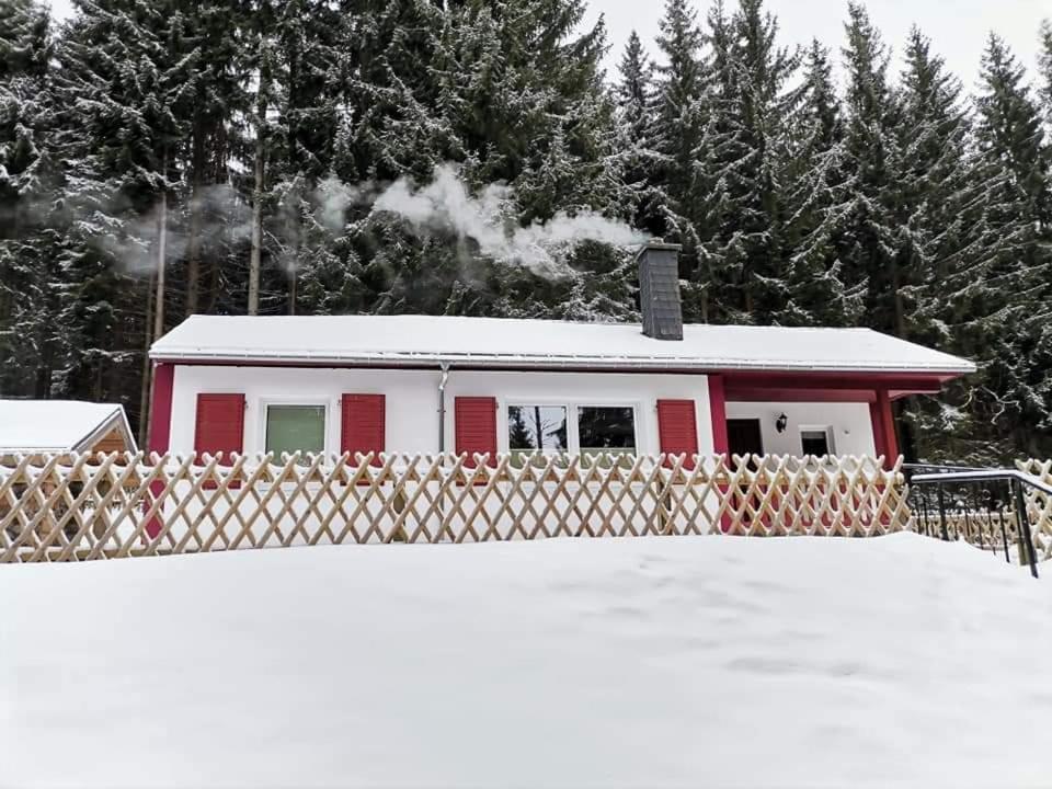 Erzgebirgsidyll Breitenbrunn - Waldhaus Neuer Anbau Buitenkant foto